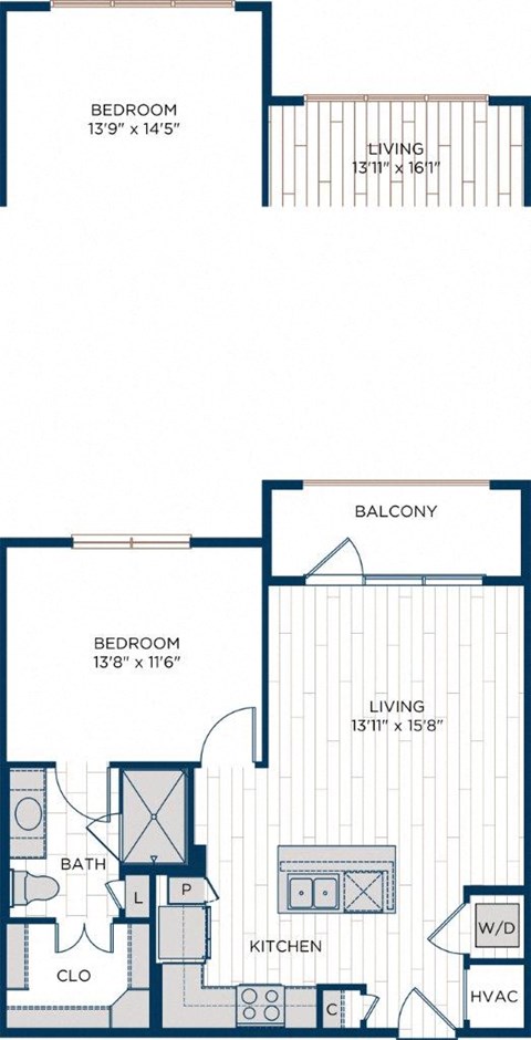 Aura Thirty2 Apartments A4.1 Floor Plan